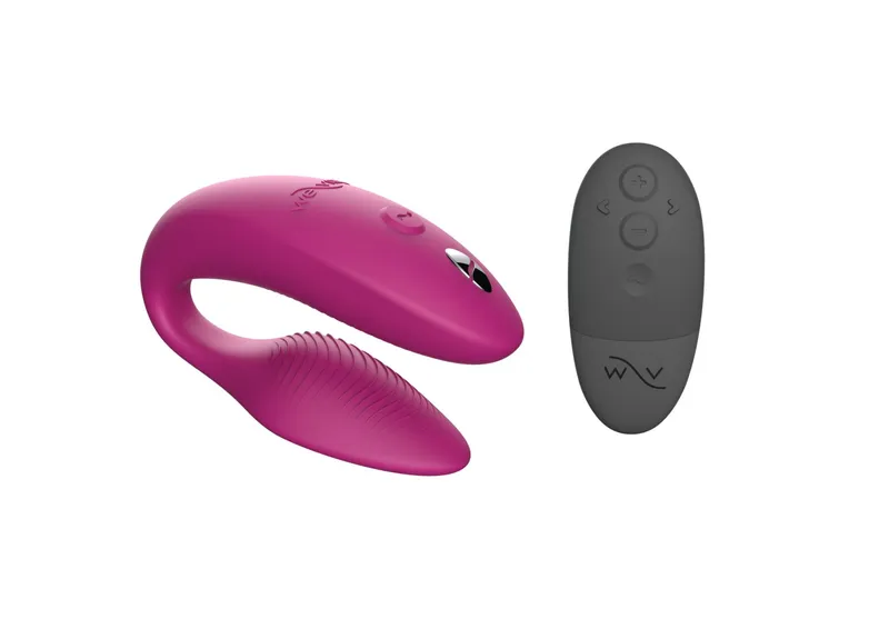 Смарт-вібратор для пар We-Vibe Sync 2 Rose, 10 віброрежимів, пульт ДУ