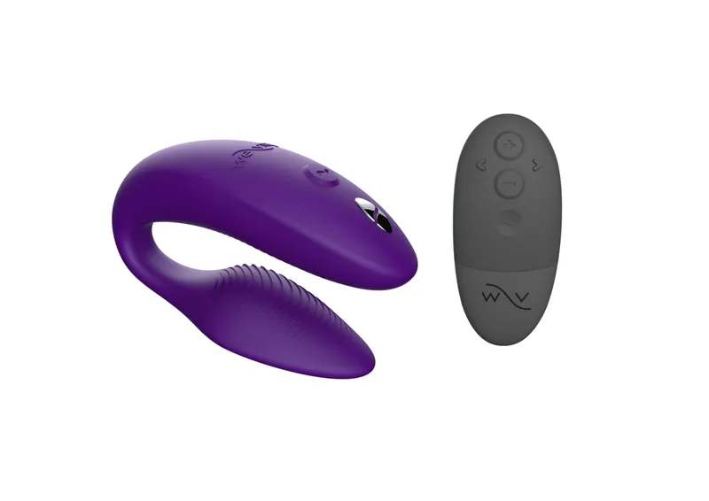 Смарт-вібратор для пар We-Vibe Sync 2 Purple, 10 віброрежимів, пульт ДУ