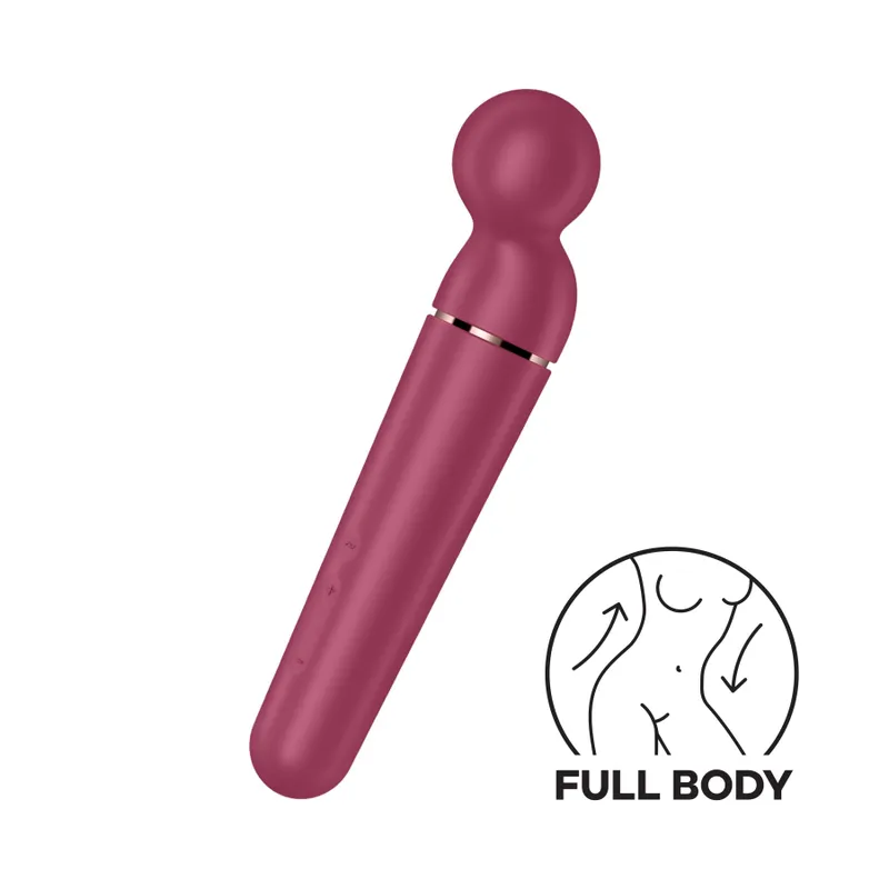 Вібромасажер Satisfyer Planet Wand-er Berry/Rosegold, бездротовий