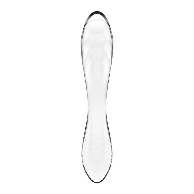Скляний дилдо Satisfyer Dazzling Crystal 1 Transparent, двосторонній