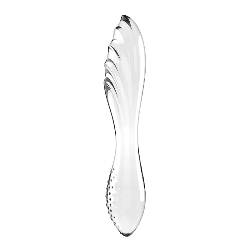 Скляний дилдо Satisfyer Dazzling Crystal 1 Transparent, двосторонній