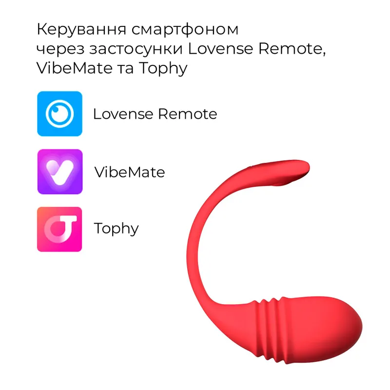 Смарт-віброяйце Lovense Vulse з пульсацією та імітацією фрикцій