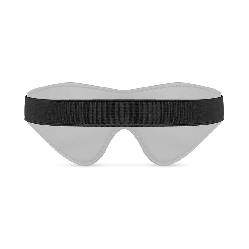 Маска на очі Bedroom Fantasies Faux Leather Blindfold, чорна