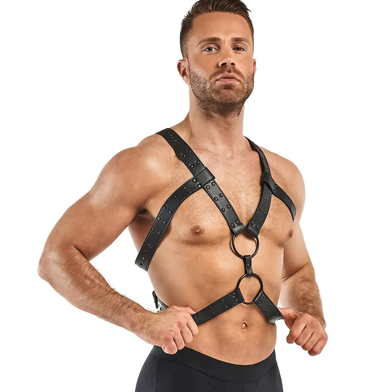 Портупея Bedroom Fantasies Rocco Bondage Harness, чорна