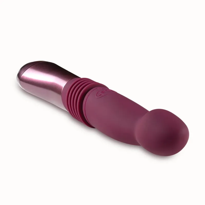 Пульсатор для точки G Blush Temptasia – Trixie Thrusting Dildo, Wine Red