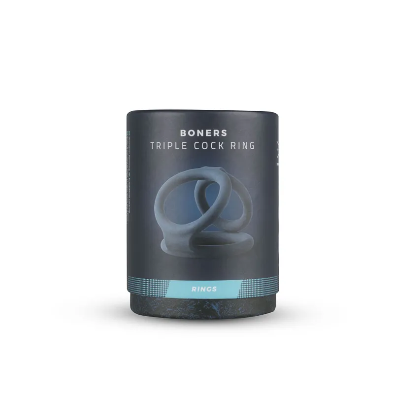 Ерекційне кільце Boners Triple Ring, діаметри 2,6; 3,3 та 3,8 см
