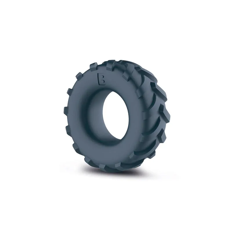 Ерекційне кільце-шина Boners Tire Cock Ring, сіре, внутрішній діаметр 2,5 см