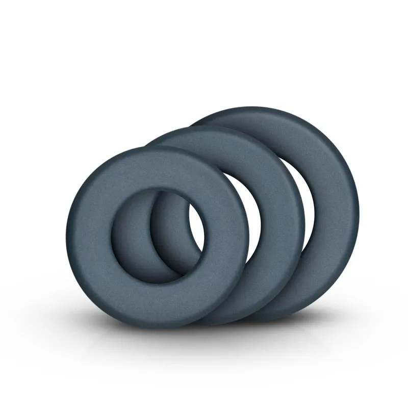 Набір ерекційних кілець Boners 3-Piece Hefty Cock Ring Set, 3,2 см, 3,8 см та 4,5 см