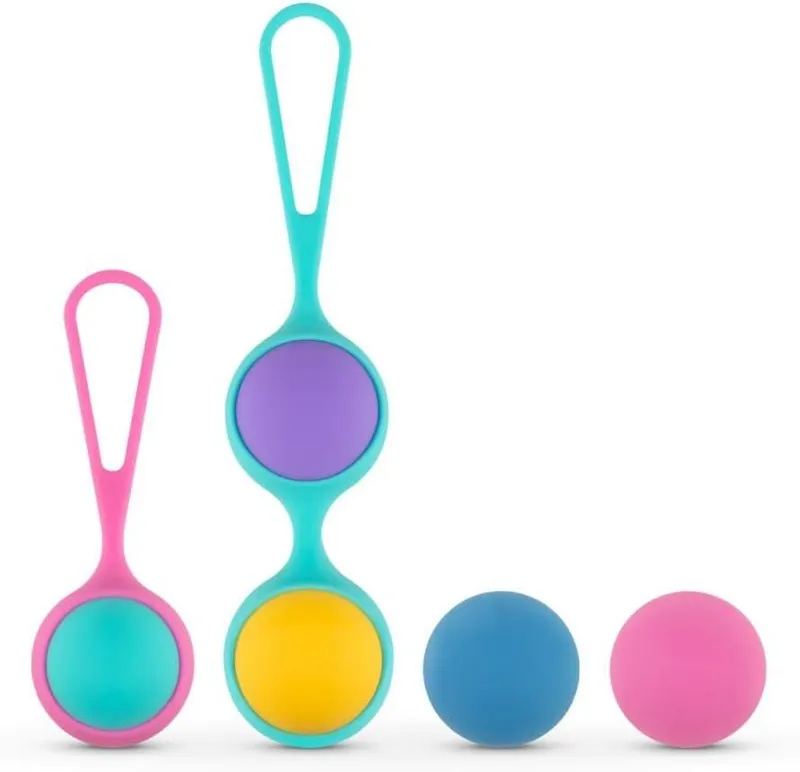 Набір вагінальних кульок PMV20: Vita – Kegel Ball Set, 40/50/60 г, два тримачі