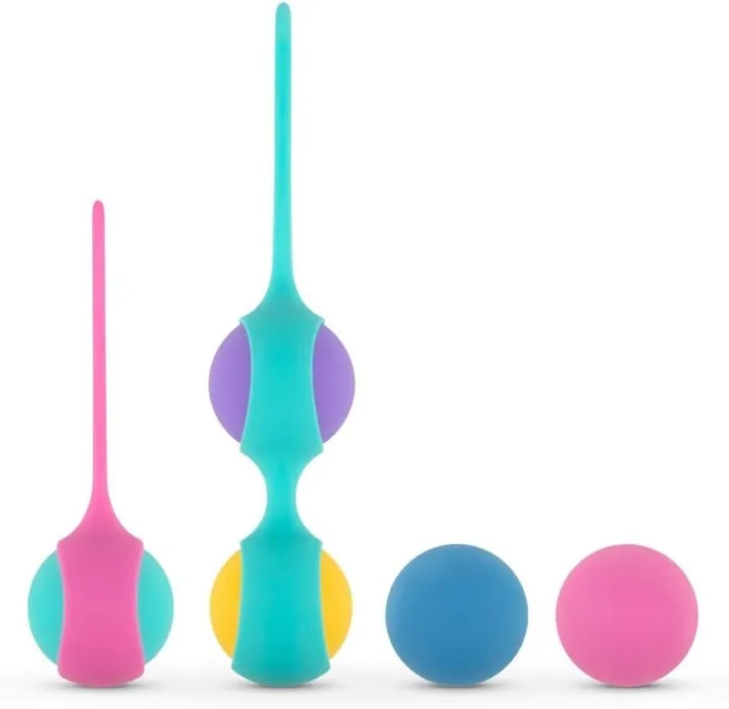 Набір вагінальних кульок PMV20: Vita – Kegel Ball Set, 40/50/60 г, два тримачі