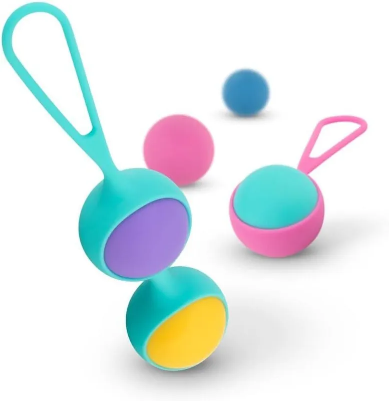 Набір вагінальних кульок PMV20: Vita – Kegel Ball Set, 40/50/60 г, два тримачі