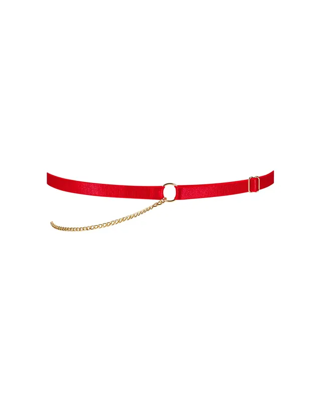 Гартер Obsessive Ingridia garter O/S, червоний