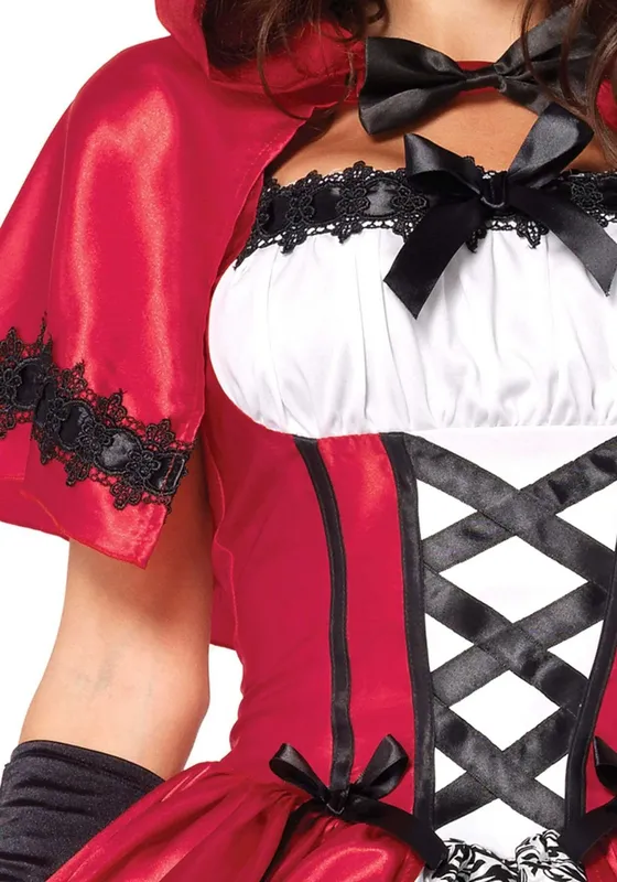 Еротичний костюм Червоної шапочки Leg Avenue Gothic Red Riding Hood, розмір L