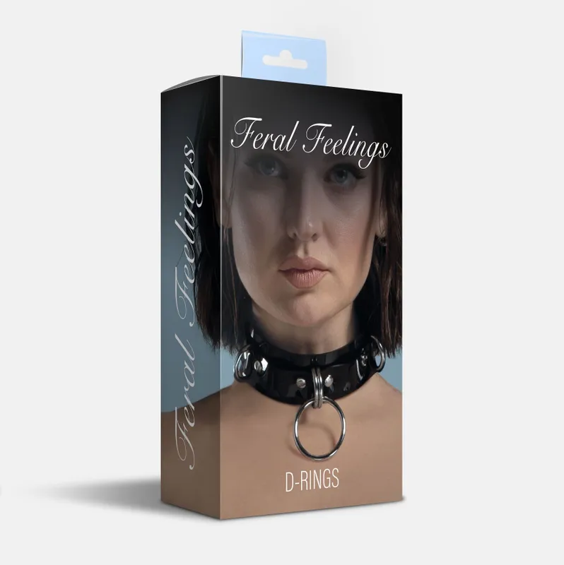 Нашийник-чокер Feral Feelings D-Rings Black