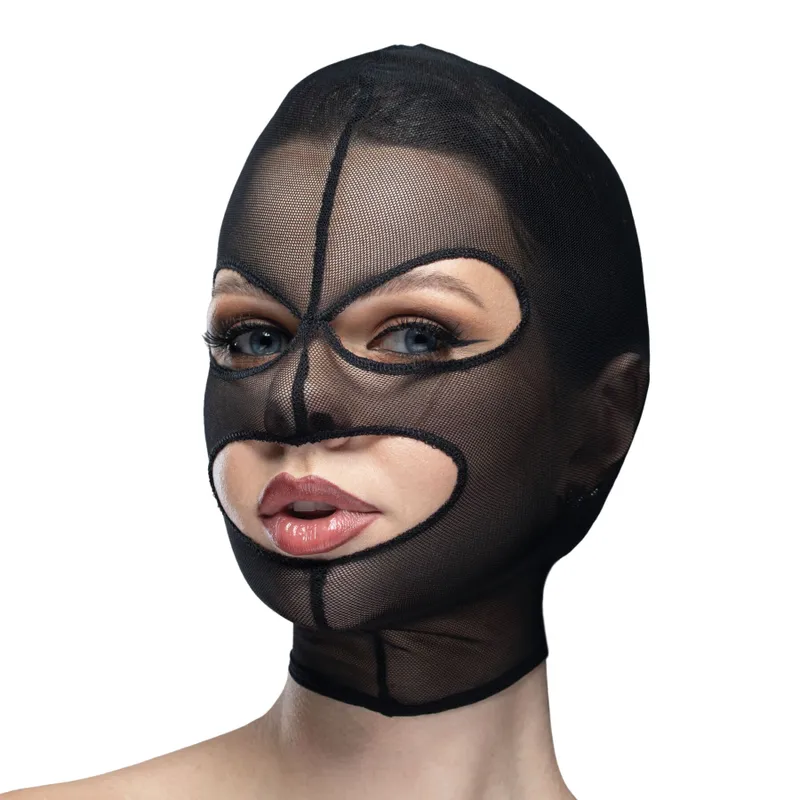 Маска Feral Feelings Hood Mask з трьома вирізами, чорна