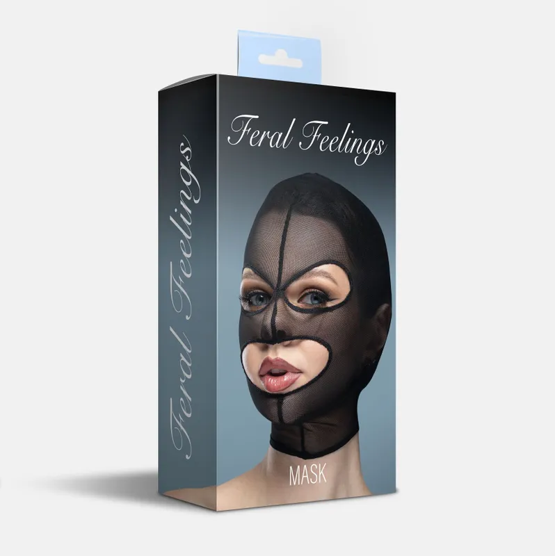 Маска Feral Feelings Hood Mask з трьома вирізами, чорна