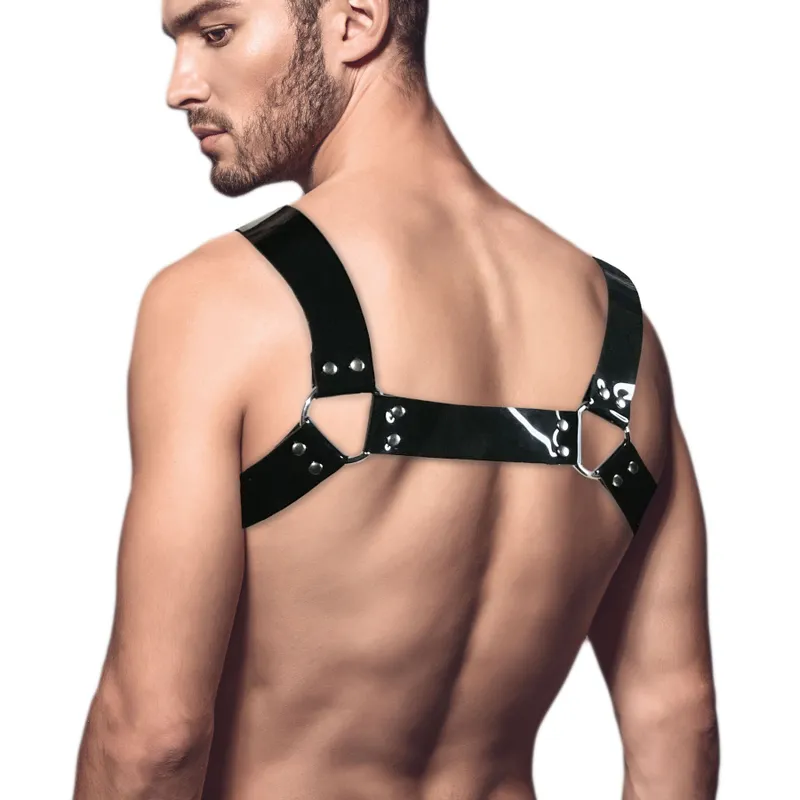 Чоловіча портупея на груди Feral Feelings Bulldog Harness Black