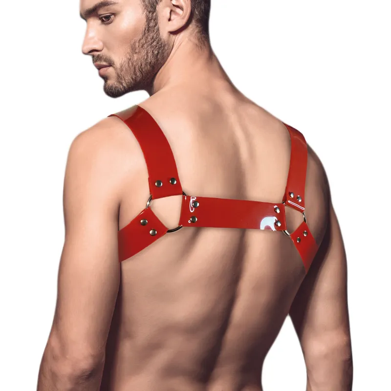 Чоловіча портупея Feral Feelings Bulldog Harness Red