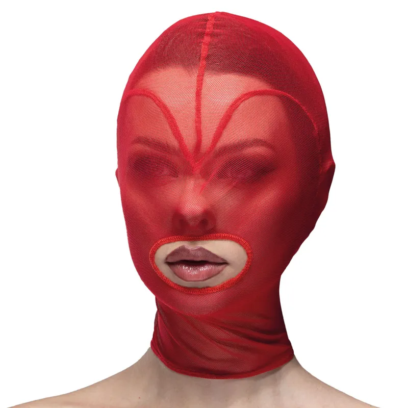 Маска Feral Feelings Hearts Hood Mask, червона