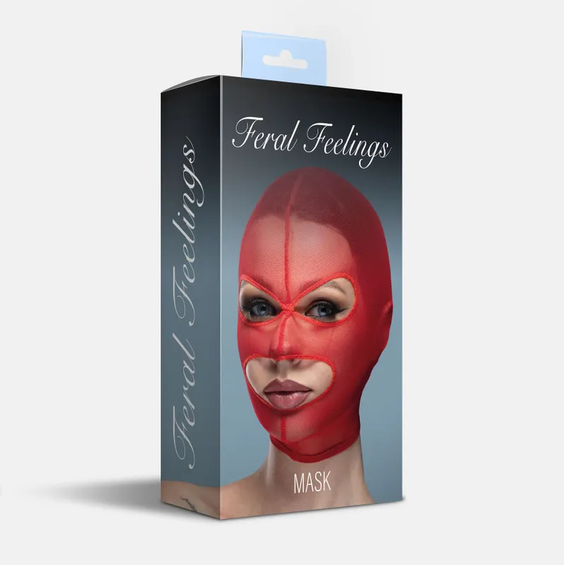 Маска Feral Feelings Hood Mask, червона
