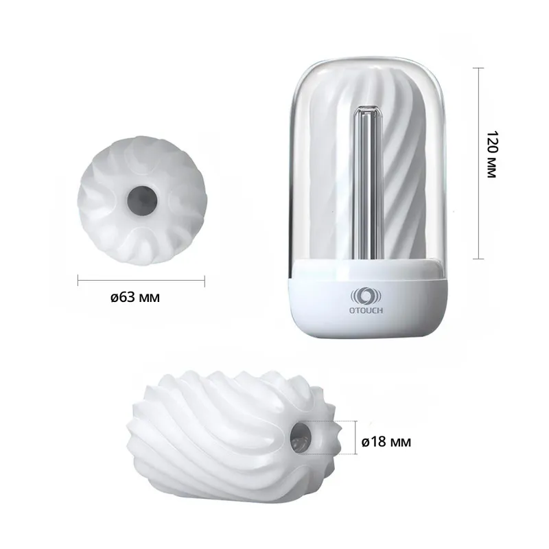 Мастурбатор Otouch DECOR 2, TPE, підігрів до 55 °C, УФ-дезінфекція