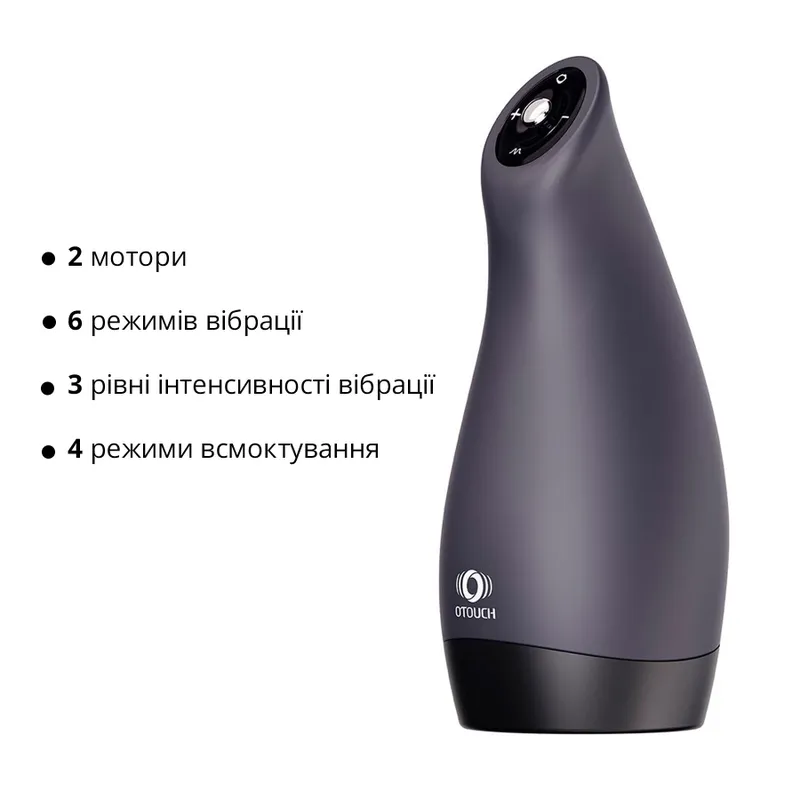 Мастурбатор Otouch AIRTURN 3 з вібрацією та ефектом всмоктування