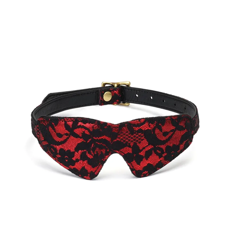Маска на очі Liebe Seele Victorian Garden Blindfold з рубіновим мереживом