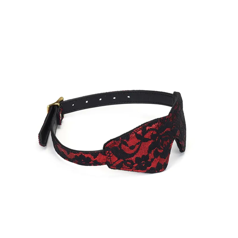 Маска на очі Liebe Seele Victorian Garden Blindfold з рубіновим мереживом