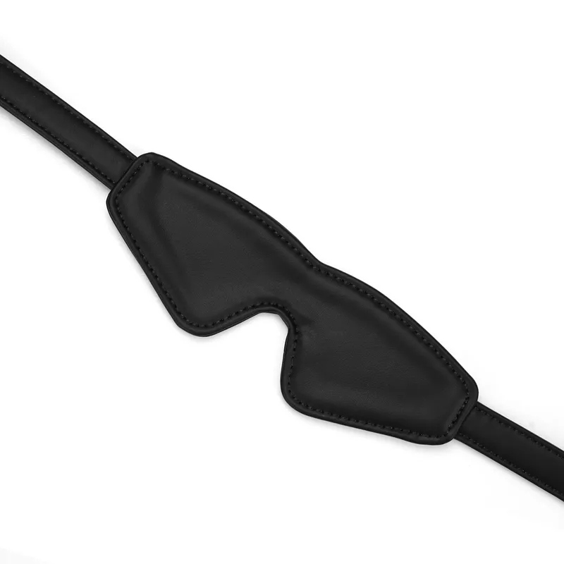 Маска на очі Liebe Seele Black Organosilicon Blindfold, екошкіра