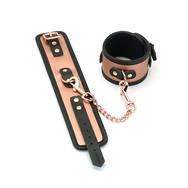 Поножі Liebe Seele Rose Gold Memory Ankle Cuffs, натуральна шкіра, рожеве золото