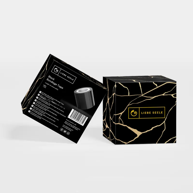 Скотч для бондажу Liebe Seele Bondage Tape Black, 25 м