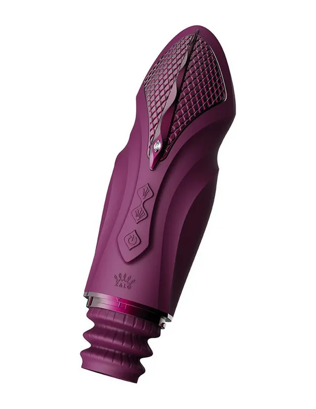 Смарт секс-машина Zalo Sesh Velvet Purple, 2 насадки, пульт ДК, кристал Swarovski