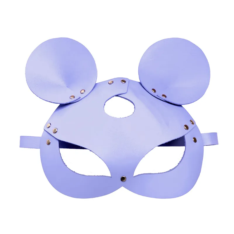 Шкіряна маска мишки Art of Sex - Mouse Mask, колір лавандовий