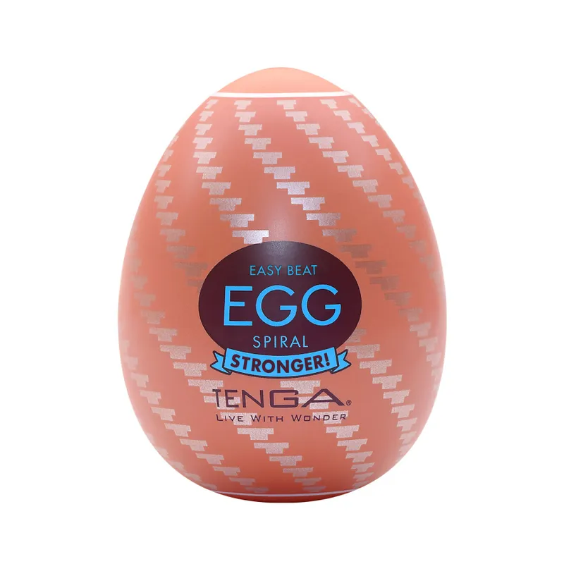 Мастурбатор-яйце Tenga Egg Spiral, щільний TPE, Японія