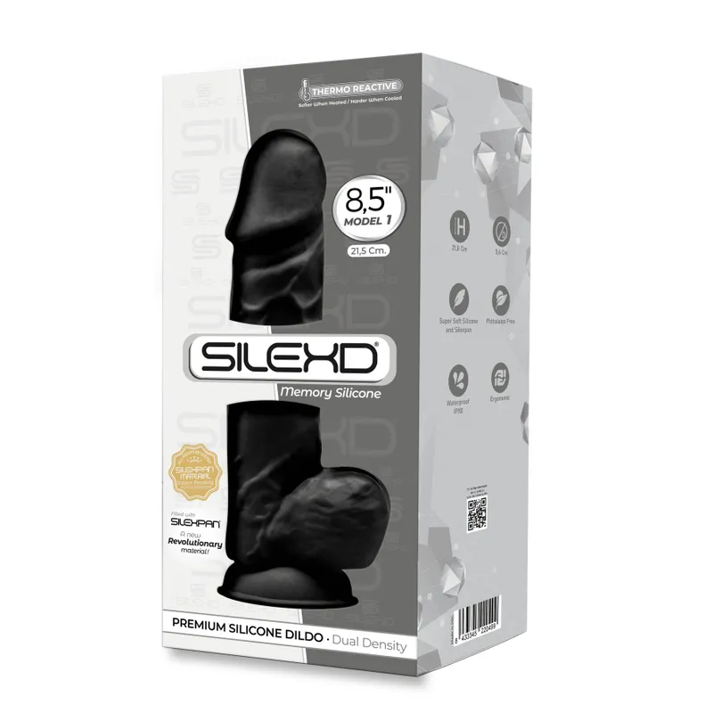 Фалоімітатор SilexD Norman Black (MODEL 4 size 8.5in), діаметр 5 см