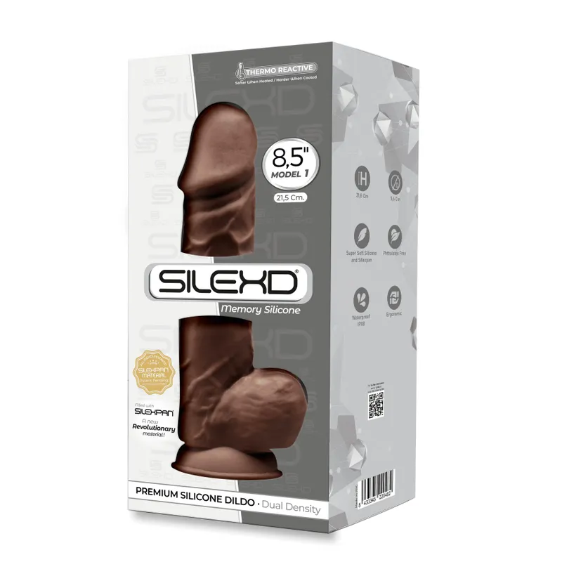Фалоімітатор SilexD Norman Brown (MODEL 4 size 8.5in), силікон + Silexpan, діаметр 5 см