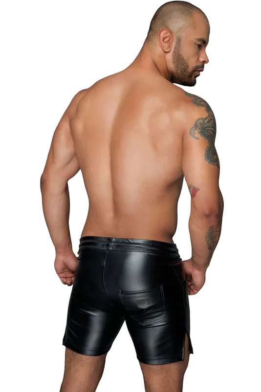 Чоловічі шорти з мокрим ефектом Noir Handmade H061 Powerwetlook shorts, L