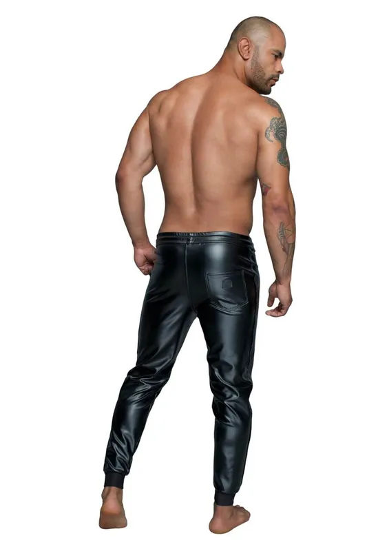 Чоловічі треггінси Noir Handmade H063 Powerwetlook, 3XL, мокрий ефект