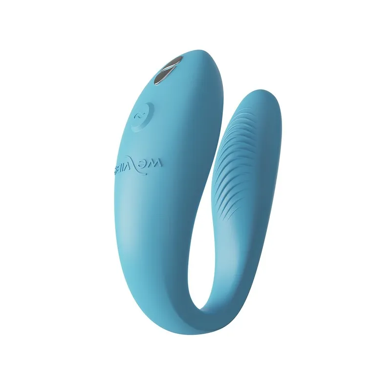 Смарт-вібратор для пар We-Vibe Sync GO Turquoise, з тревел-кейсом