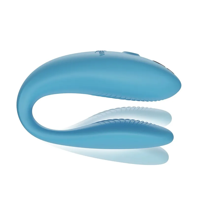 Смарт-вібратор для пар We-Vibe Sync GO Turquoise, з тревел-кейсом