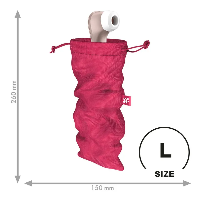 Мішечок для секс-іграшок Satisfyer Treasure Bag L, темно-рожевий