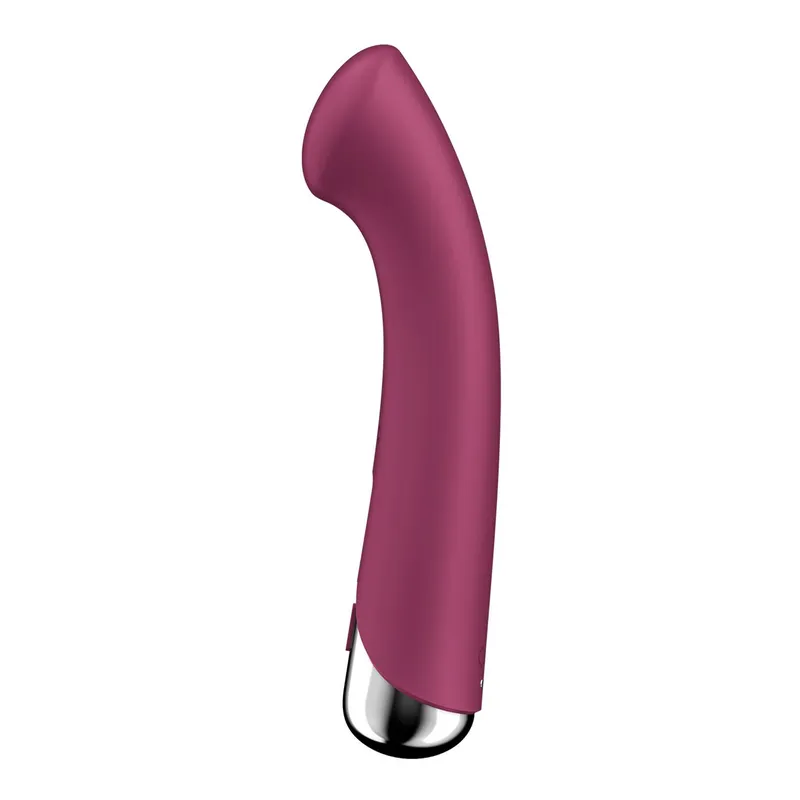 Вібратор з ротацією Satisfyer Spinning G-Spot 1 Red, плоска площадка для точки G