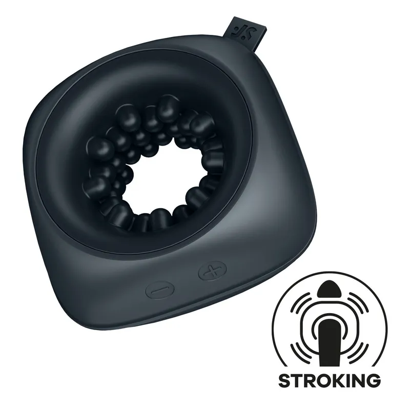 Мастурбатор Satisfyer Ring Stroker з вібрацією, 12 режимів, компактний