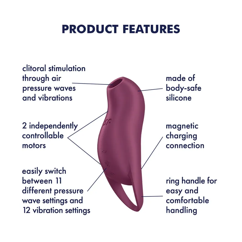 Вакуумний кліторальний стимулятор Satisfyer Pocket Pro 1 Purple