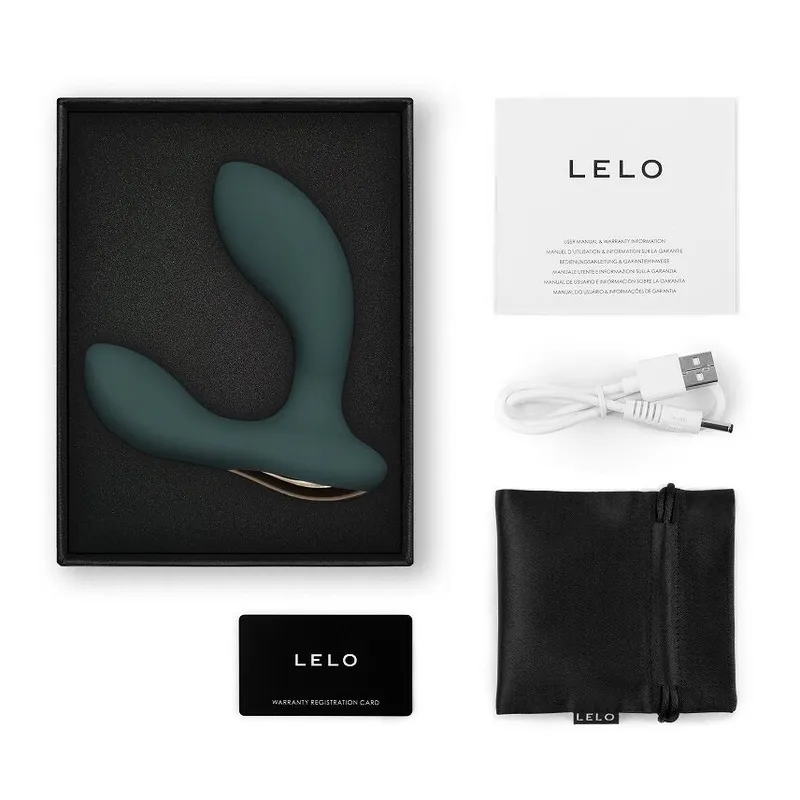 Смарт-масажер простати LELO Hugo 2 Green, 2 мотори