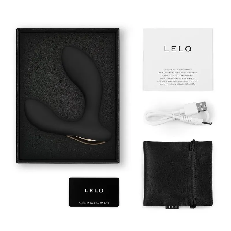 Смарт-масажер простати LELO Hugo 2 Black, 2 мотори