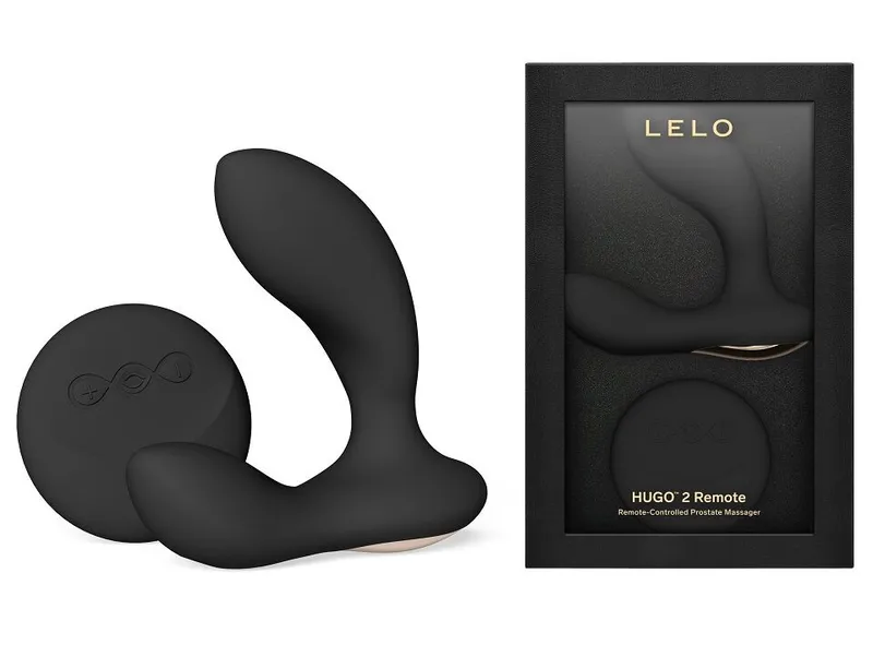 Масажер простати LELO Hugo 2 Remote Black, 2 мотори, пульт ДК