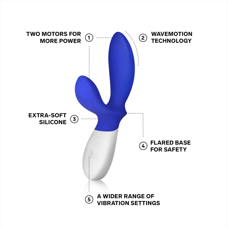 Масажер простати LELO Loki Wave, 2 мотори, стимуляція промежини