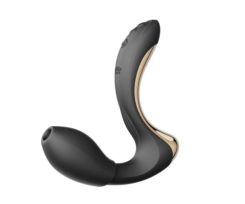 Вібратор-пульсатор Zalo Talis G-Spot PulseWave Vibrator Obsidian Black з вакуумною насадкою