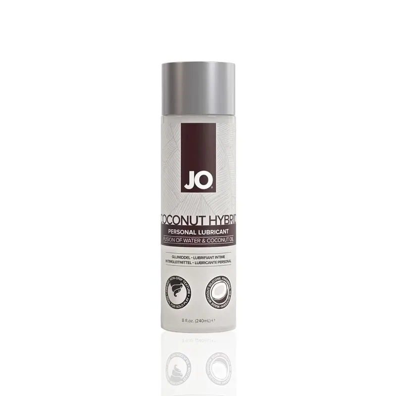 Лубрикант-крем JO Coconut Hybrid ORIGINAL з кокосовою олією, 240 мл, білий